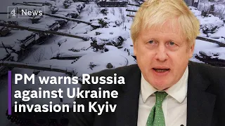 ‘Further Russian invasion would be disaster’, PM says in visit to Ukraine