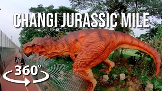 360 Video: Meet life-sized dinosaurs at Changi Jurassic Mile in Singapore | Cycling Tour Singapore