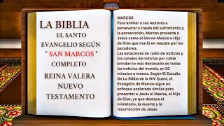 Original: La Biblia El Santo Evangelio según San " MARCOS " Completo Reina Valera Nuevo Testamento