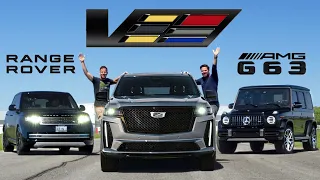 2023 Cadillac Escalade V Review // Status Symbol Showdown + DRAG RACE