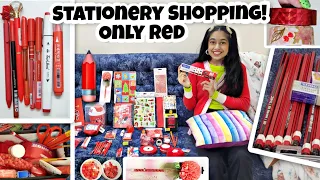 Stationery Shopping!😍🎀✨️ *ONLY RED*🎒 | Riya's Amazing World