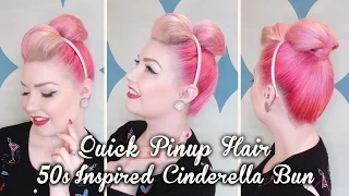 Quick Pinup Hair - Classic Cinderella Inspired Bun | Diablo Rose