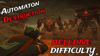 Helldivers 2 - Best SOLO Build Against Automatons (All Objectives/Outposts) MAX Difficulty