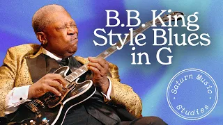 B.B. King Style Blues - Guitar Jam Track in G