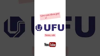 Live com dicas pro vestibular UFU! #ufu2022 #vestibular #dicas