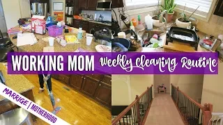 Cleaning Schedule for Working Moms that HATE CLEANING | Cleaning motivation | Speed clean with me