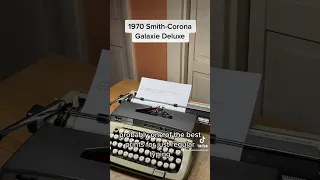 1970 Smith-Corona Galaxie Deluxe Vintage portable typewriter function test