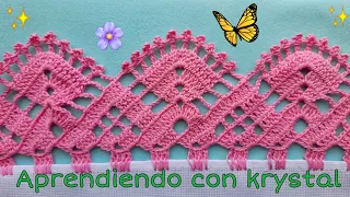 Puntilla #201 una sola vuelta queda linda por q es grande sencilla pero preciosa 🌻🌹🌷