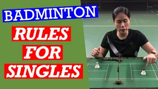 BADMINTON RULES FOR SINGLES- Avoid penalties by knowing the rules for singles #badminton #singles