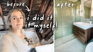 I Gave my Bathroom a Renovation MYSELF.... DIY Renovation Before & After