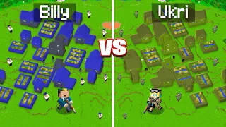 Billy Polizei vs Ukri Militär Bau Challenge in Minecraft!