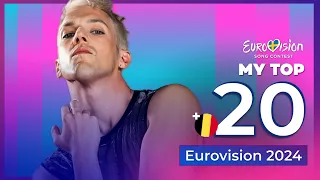 Eurovision 2024 | My Top 20 (NEW: 🇧🇪)