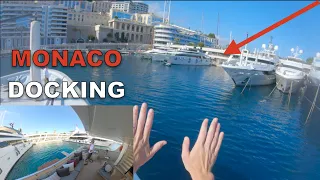 Backing Up A SuperYacht In Monaco