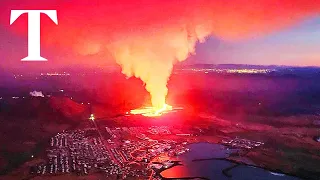 LIVE: Volcano erupts in southwest Iceland