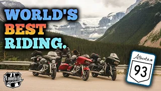 Epic Motorcycle Adventure on Icefields Parkway Highway 93 | Alberta, Canada's Spectacular Ride! | 4K