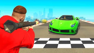 GENIALE TROLL VOOR DE FINISH! (GTA 5 Races)