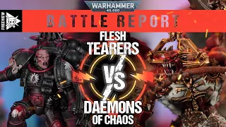 Flesh Tearers vs Daemons of Chaos 2000pts | Warhammer 40,000 Battle Report