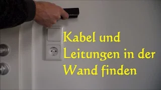 Wie finde ich Stromleitungen in der Wand - Kabel Wasserleitung angebohrt Leitungen finden