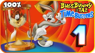 Bugs Bunny & Taz: Time Busters Walkthrough Part 1 (PS1) 100% Granwich