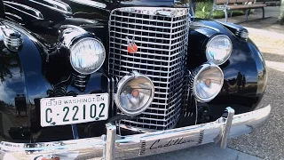 1938 Cadillac Imperial Four Door Limousine V16 Blk LakeMirror101516