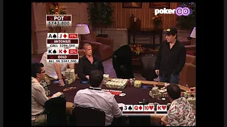 Jamie Gold $750,000 POT vs Patrick Antonius Classic Hand!