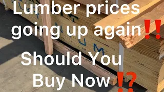 ⭕️ Are Lumber Prices Going Up Again❓🔴Should You Buy Now🤔#tips#Wood@co-know-proconstructiontips