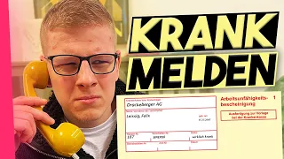 Krank melden in Deutschland.