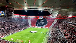 Choreo and Champions-League Anthem FC Bayern - VillaReal 2022