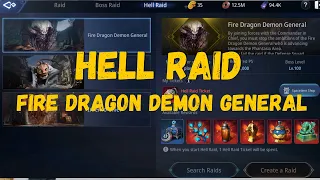 HELL RAID - FIRE DRAGON DEMON GENERAL (FIRST CLEAR)