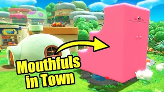 What If You Use Mouthfuls in Waddle Dee Town in Kirby and the Forgotten Land?