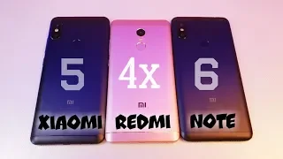 Xiaomi Redmi Note 5 vs Redmi Note 6 Pro vs Redmi Note 4X. ЧТО КУПИТЬ - СРАВНЕНИЕ - ОПЫТ - МНЕНИЕ