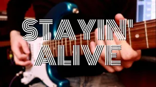 Bee Gees - Stayin' Alive ( Guitar Cover )