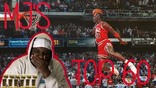 Michael Jordan Top 60 plays | First Time REACTION