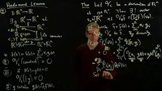 Analysis II Lecture 12 Part 4 Hadamard's Lemma