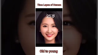 Time Lapse of Human | old to young shorts