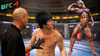 Monika Bodybuilder vs. Bruce Lee (EA sports UFC 4) - rematch