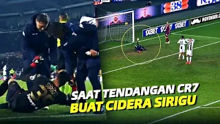 “Tendangannya Terlalu Keras” Inilah Hari Dimana Ronaldo Membuat Sirigu Terkapar di Lapangan⁨