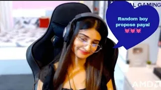 Payal Gaming ❤ Sexy payal I Love You❣️ Random boy propose #short #payalgaming #bgmipayalshort