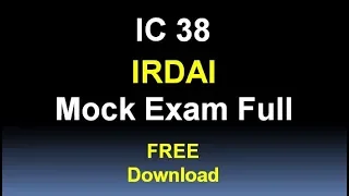 IC 38 Agent Exam 2024| IRDAI Life Insurance Agent Exam Online | Full Mock Test 10