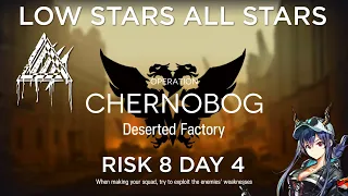 Arknights CC#6 Day 4 Deserted Factory Risk 8 Guide Low Stars All Stars