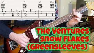 Snow Flakes  (Greensleeves): The Ventures' Christmas Album Track 2: