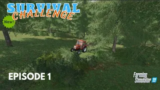 STARTING WITH $0 TO CARVE OUT A FARM | Survival Challenge | Farming Simulator 22 - EP 1