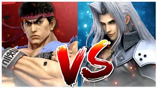 Super Smash Bros. Ultimate RYU VS Sephiroth (Nintendo Switch)