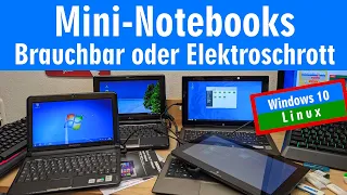 Mini-Notebooks - Brauchbar oder Elektroschrott 🤔️ Windows 10 oder Linux - schneller machen