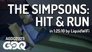 The Simpsons: Hit & Run by LiquidWiFi in 1:25:10 - Awesome Games Done Quick 2023