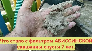 Абиссинская скважина. Что стало с фильтром за 7 лет.