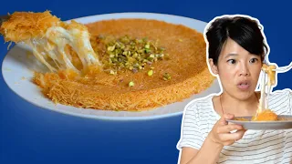 Crunchy Stretchy Cheesy Kanafa Dessert in 30 Minutes!