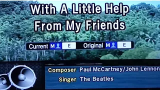 WITH MY LITTLE HELP FROM MY FRIENDS The BEATLES  🎵Karaoke Version🎵