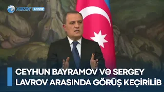 Ceyhun Bayramov və Sergey Lavrov arasında görüş keçirilib