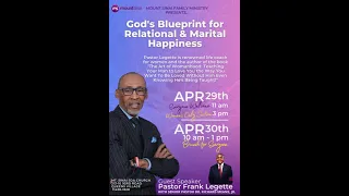 April 29, 2023- Sabbath Worship ft. Pastor Frank Legette III- "When Love is Not Enough"